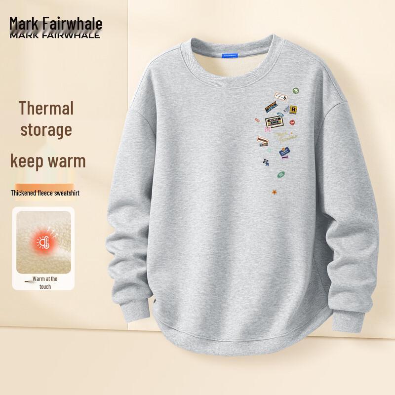 Mark Fairwhale Men's Fleece-Lined Crew Neck Sweatshirt