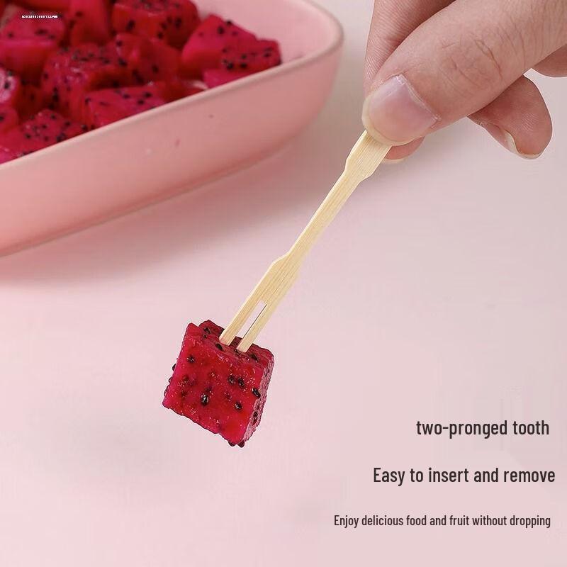 Thickened Bamboo Disposable Fruit Forks