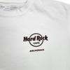 Hard Rock Cafe Shirt Heren Large Wit Anchorage Alaska Grafisch T-shirt Tagloos Unisex T-shirt