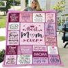 1 Set 51 2 Inch 59 1 Inch Valentine'S Day Elements Sport Fluffy Gift Giving Blanket Mom Gifts Blanket Mom Gifts Birthday Gifts for Mom, Best Mom Ever