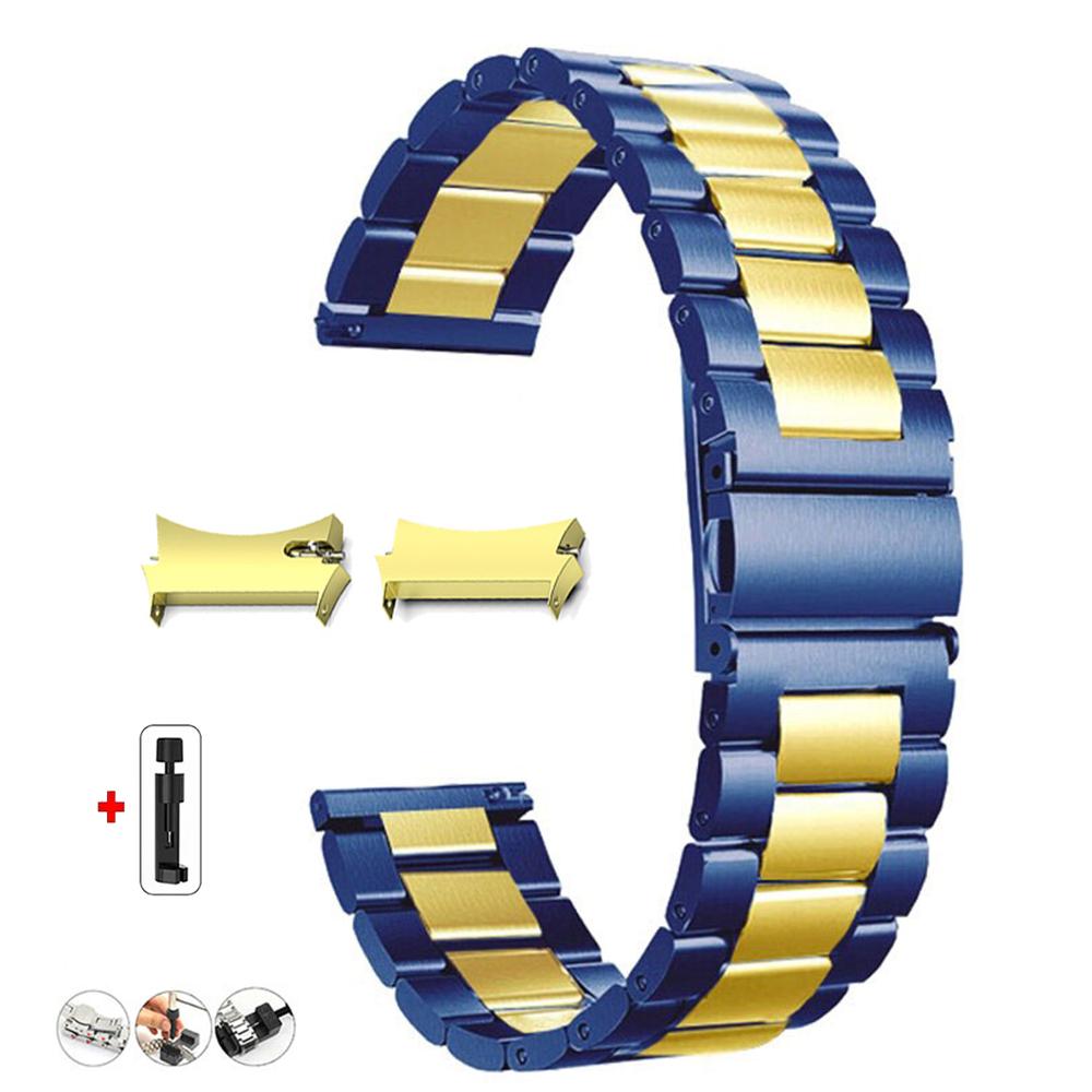 No Gaps Band for Samsung Galaxy Watch7 6 4 Classic 46mm 47mm/Watch4 5 pro 44mm 40mm Stainless Steel Strap Curved end Bracelet