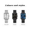 OLEVS Man Quartz Watch Rectangle Dial Calendar Waterproof Watch For Men Thin Case Simple Fashion Men's Wristwatch