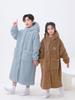 Children's Double-Layer Coral Fleece Boys' Bathrobe and Pajamas Set for Autumn and Winter