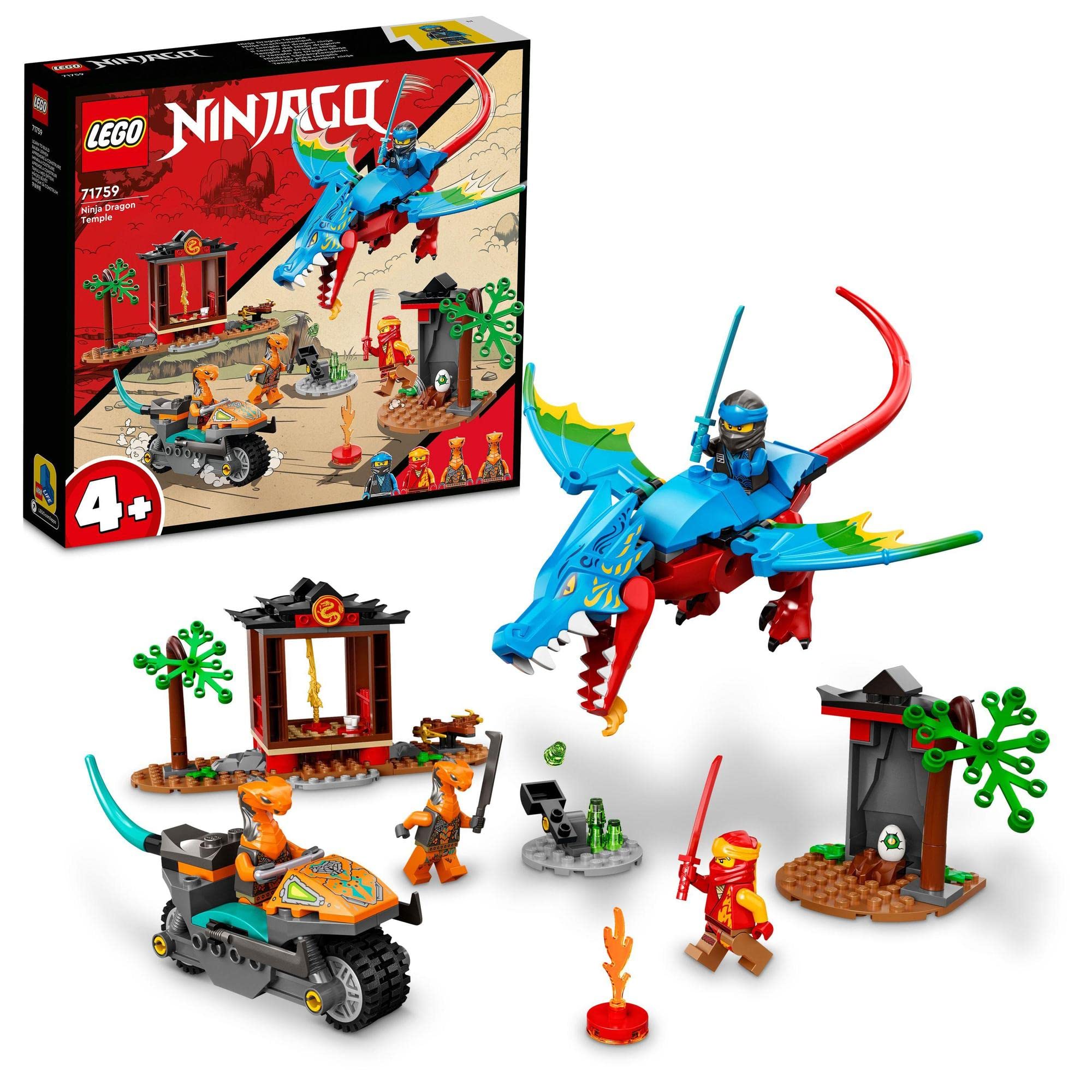 

LEGO Ninjago Dragon Temple 71759 Toy Blocks Gift Ninja House for Boys Ages 4 and Up