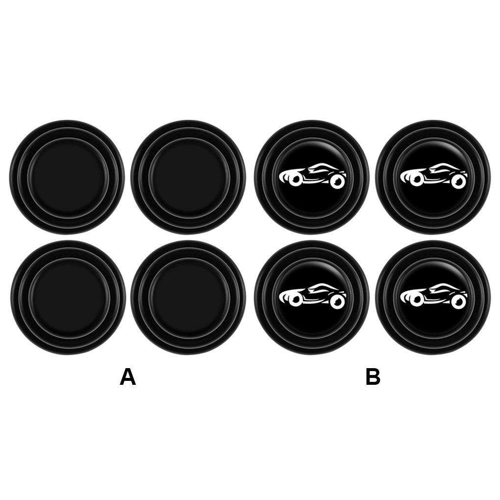 Zestaw 4 podkładek antykolizyjnych na drzwi samochodu, silikonowe uszczelki amortyzujące