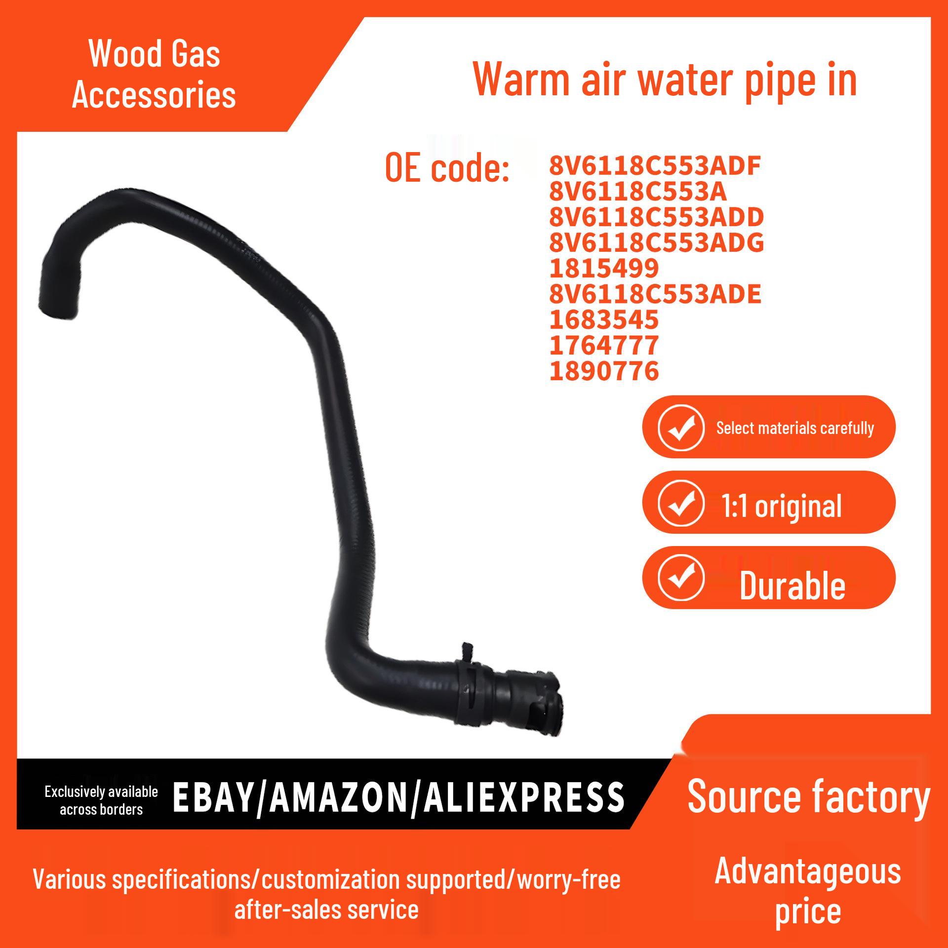 Heater Water Hose Radiator Inlet for 2012-15 Ford Focus 1.6 MT Pokess