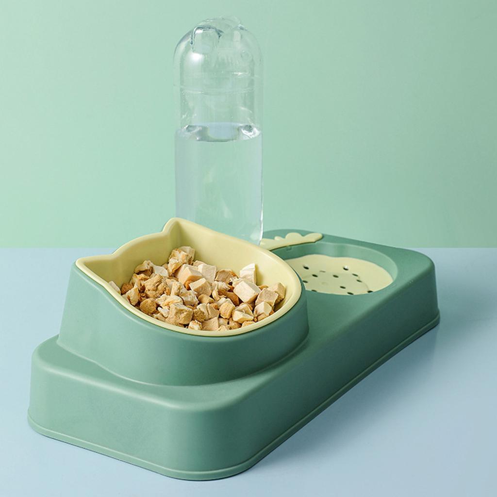 Haustier Wasser Futter Napf Set Automatischer Wasserspender Flasche Anti-Überlauf Design Doppelte Hunde Katzen Näpfe für