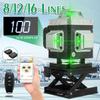 Multifunctional 4D 8/12/16 Lines Laser Level Device APP Control Line 360 Self-leveling Function With Professional Accessories