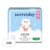 Secretday Reinbaumwolle Schmal geschnittene Damenbinden - Medium (16 Stück x 3 Packungen)
