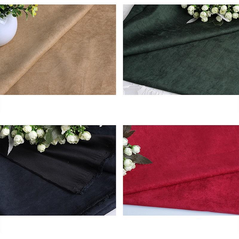 100*150cm Soft Suede Velvet Fabric Frosted Faux Suede Fabric For DIY Sewing Garment Upholstery Sofa Curtain Dress Textile