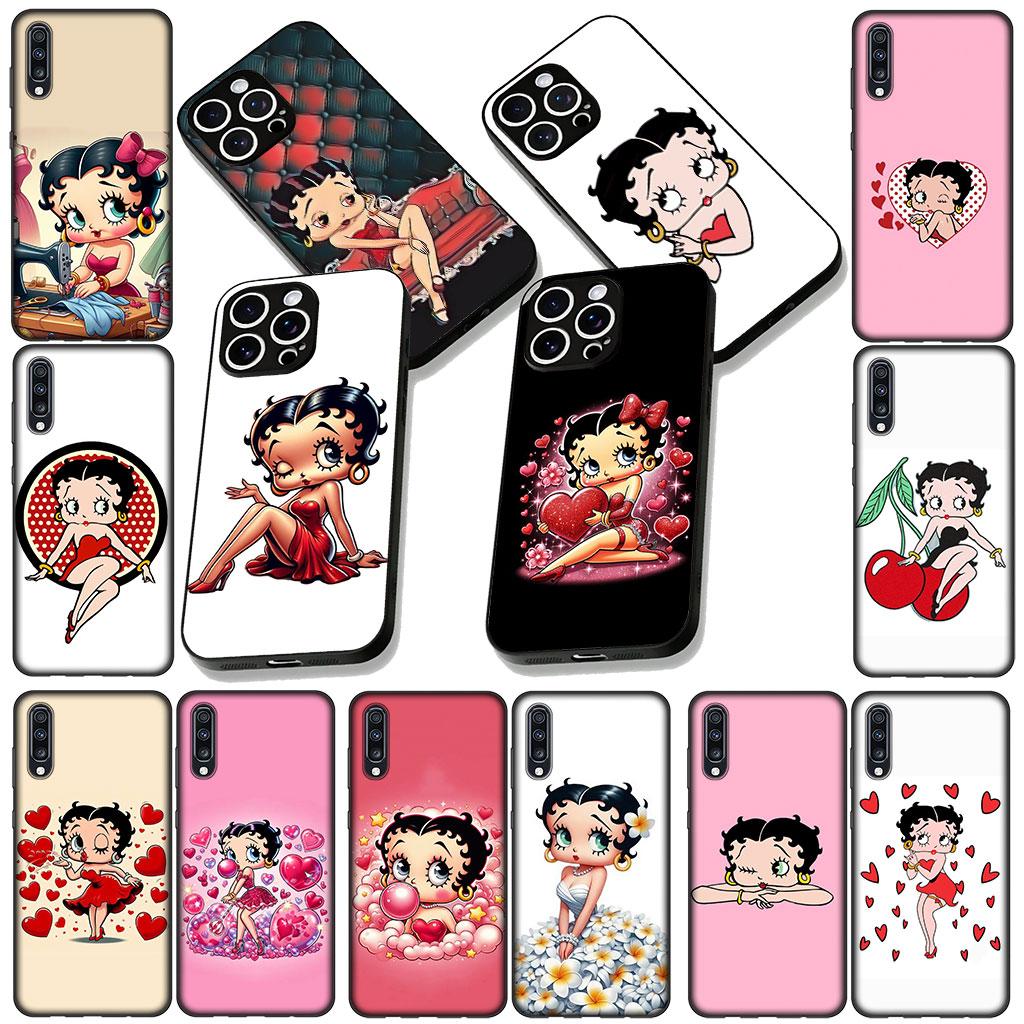 Soft Phone Cover for Apple iPhone 17 16 14 15 Pro Max Plus 15+ 16E XR ProMax Air Case B-Bettys Cartoon B-Boops Anime Casing