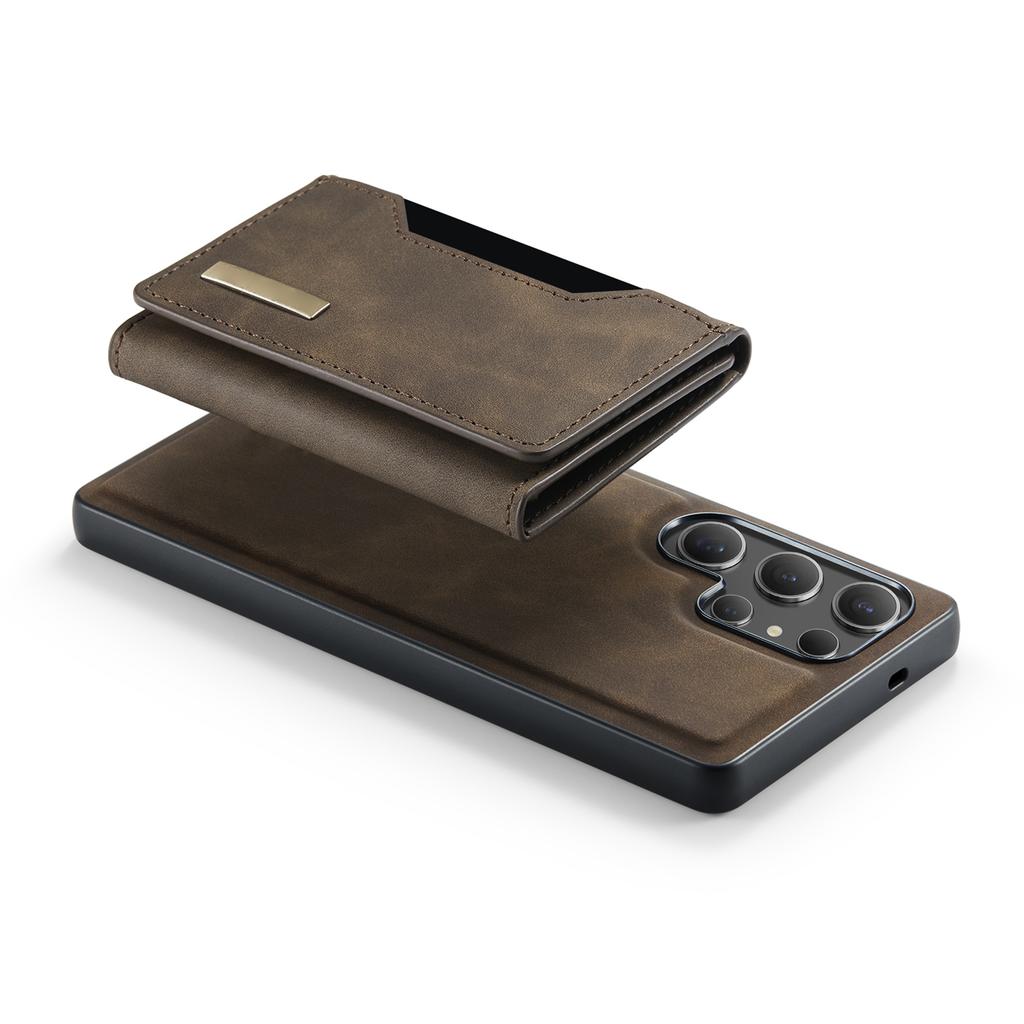 Phone Case Magnetic Detachable Wallet Card Slot Kickstand Cover Fit for Samsung Galaxy S25