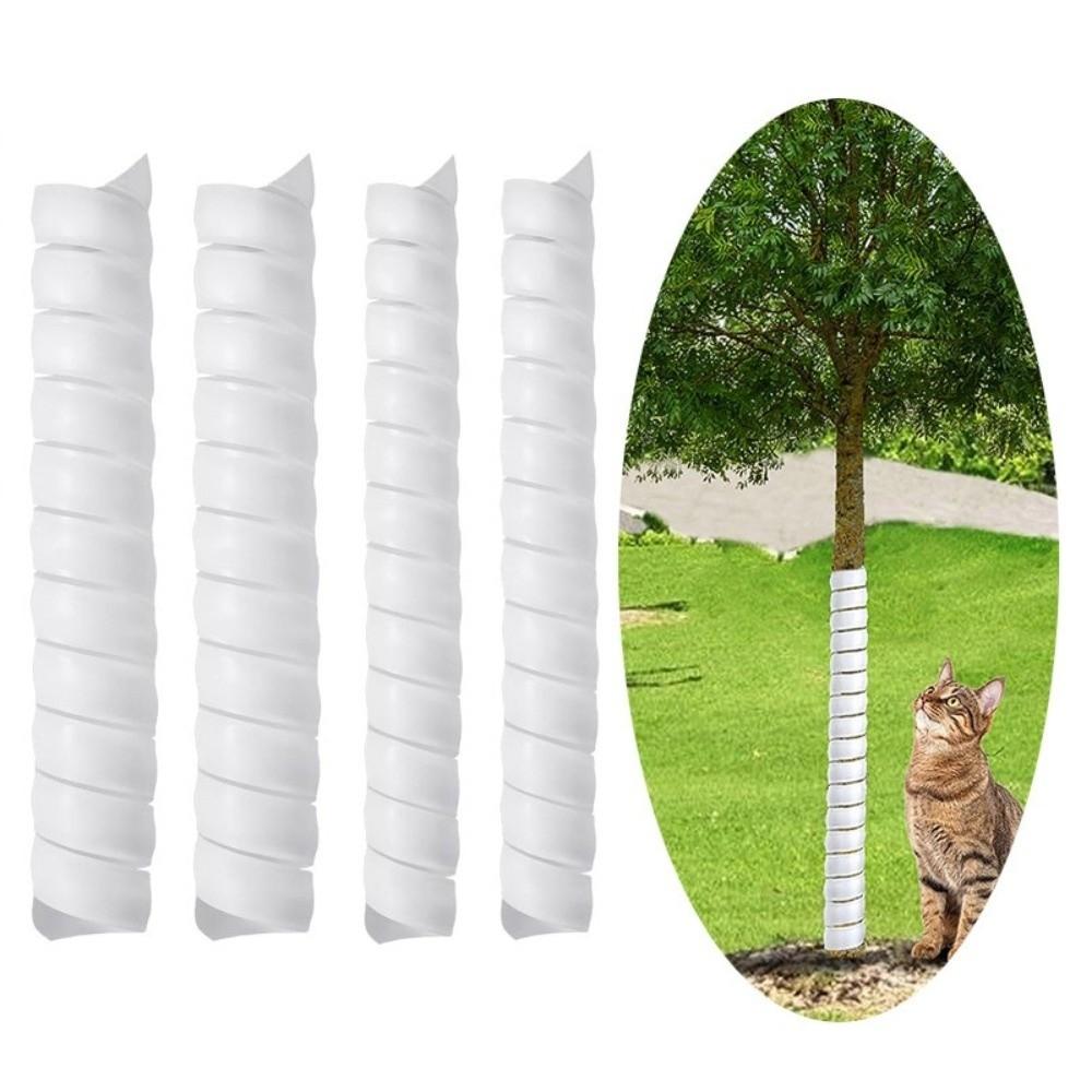 Tree Bark Cover 40cm Tree Bark Protector Spiral Flexible Tree Guard Plastic Tube Wraps Bites Proof Cover Deer Prevention