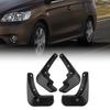 Wheel Guard Mudguards Car Mud Flaps Splash Guard Mud Flaps Black for Peugeot 301 2014-2018