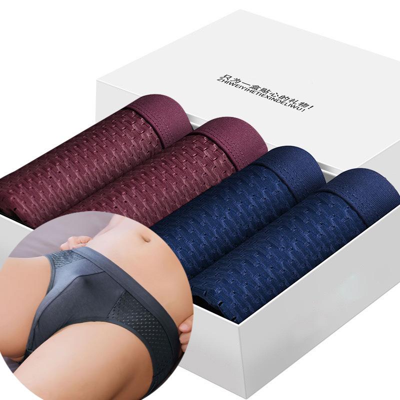 4 PZ Slip a Triangolo Asciugatura Rapida Slip a Triangolo da Uomo Estate Biancheria Intima in Seta di Ghiaccio