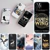PP34 Fourth Wing Phone Case for Motorola Moto G10 G20 G30 G31 G32 G34 G35 G41 G42 G50 G51 G52 G55 G60 G60S G62 G71 G72 G75