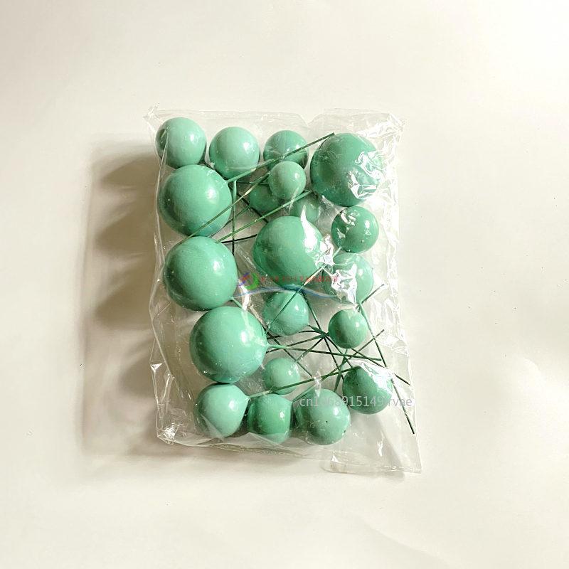 20Pcs Ball Cake Topper Round Mini Balloons Cake Topper Gold Balls Cupcake Toppers Wedding Birthday Valentines Party Cake Decor