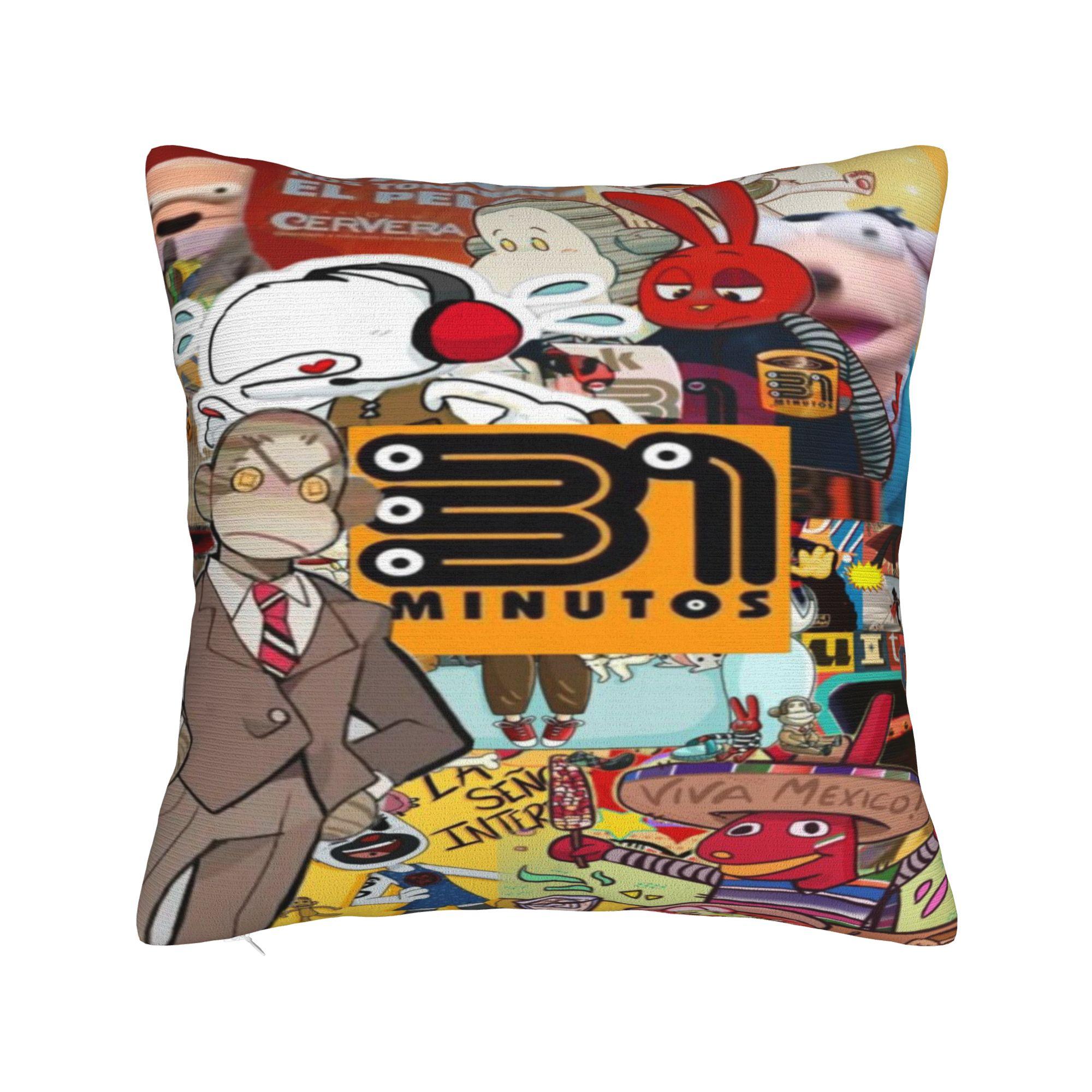 31 минута Печать Наволочка Чехол для подушки Чехлы для подушек Y2K Декор стула Квадратный Несколько размеров 12x12in 30X30cm