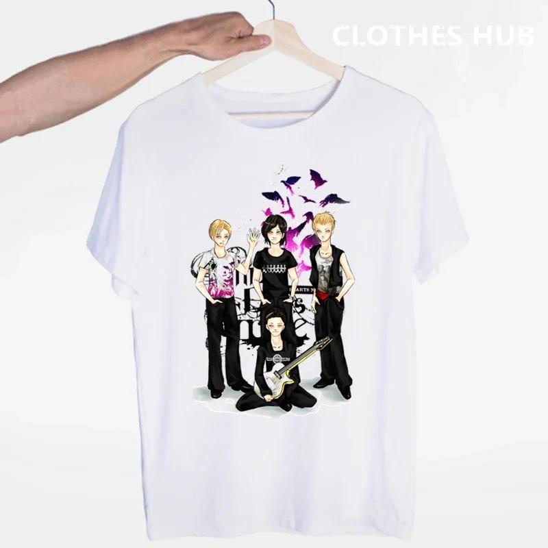 Three Days Grace Musikkband T-skjorte O-hals Korte ermer Sommer Casual Mote Unisex Unisex Og Wo Unisex T-skjorte