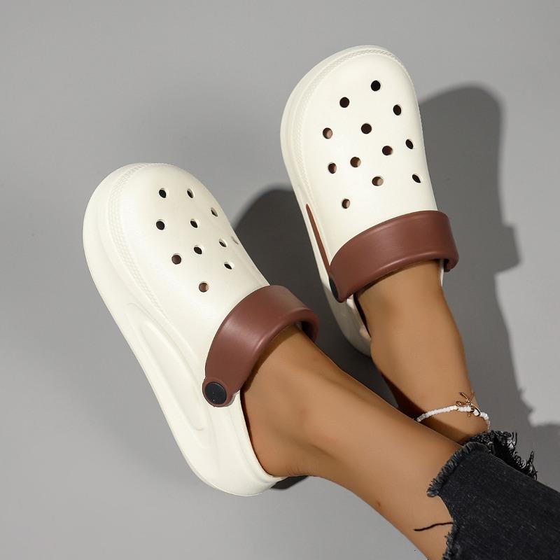 Fashion 2025 Female Shoes EVA Closed Toe Women's Sandals Concise Casual Sandals Women Hollow Platform Slip on Mixed Colors Ladies Shoes