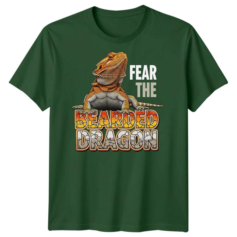 Fear The Bearded Dragon Reptiles Animals Mens TShirt