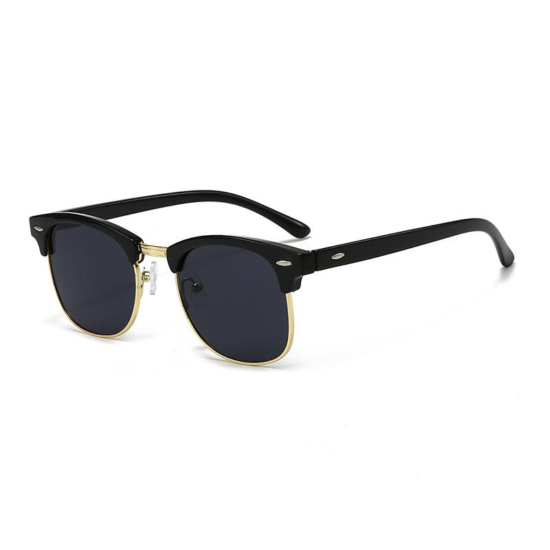 Polarized sunglasses unisex retro glasses fashionable European and American sunglasses anti-blue glasses