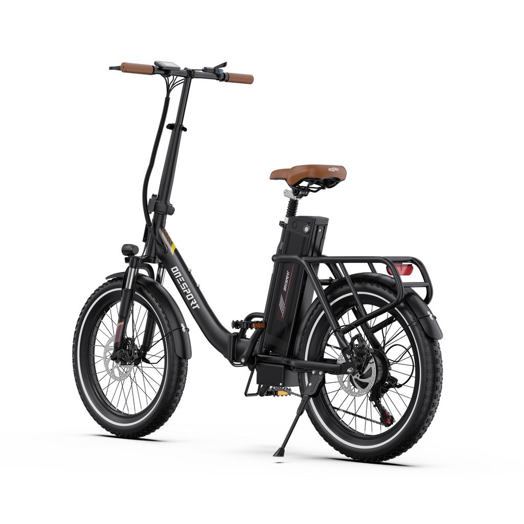 ONESPORT OT16 PRO 2026 Electric Bike Foldable 250W Motor 20*3.0 Inch Tire 48V17AH Removable Battery E-BIKE Bluetooth LCD 25KM/H Speed Electric Bicycle