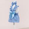Bow Headband Cat Dog Princess Dress Polka Dots Printing Pet Dress Cute Pet Skirts  Spring Summer
