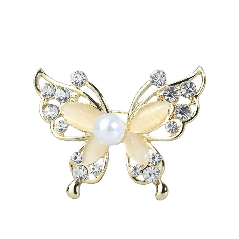 Brooch Female Butterfly Corsage Suit Atmosphere Pin Niche Design Clothing Fixed Accessories Collar Pin