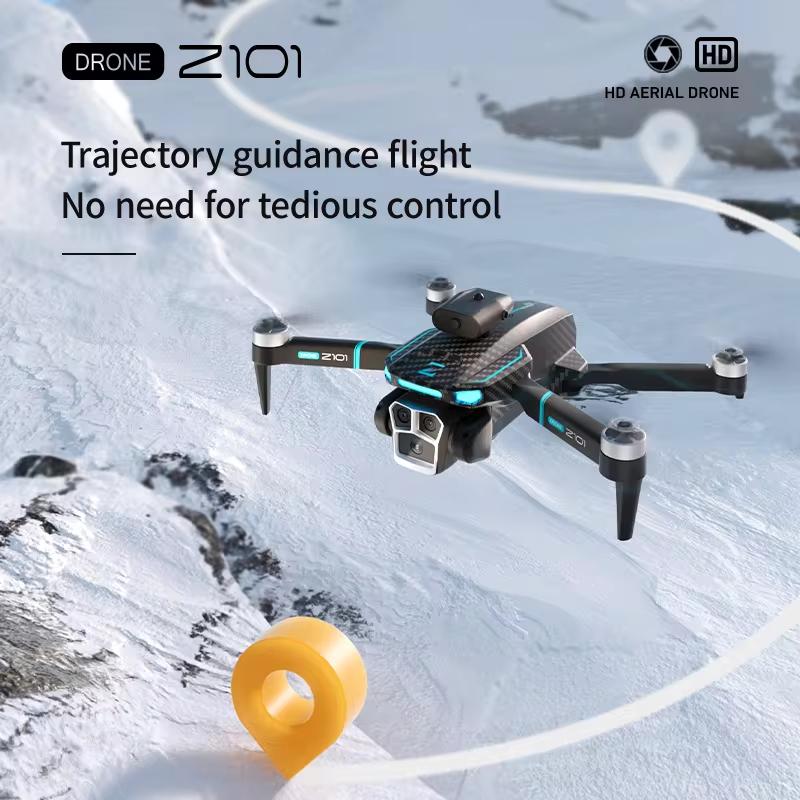 New Z101 Drone Long Endurance 8K ESC HD Aerial Photography WIFI FPV Brushless Quadcopter Optical Flow Obstacle Avoidance Helicopter Gift for Children