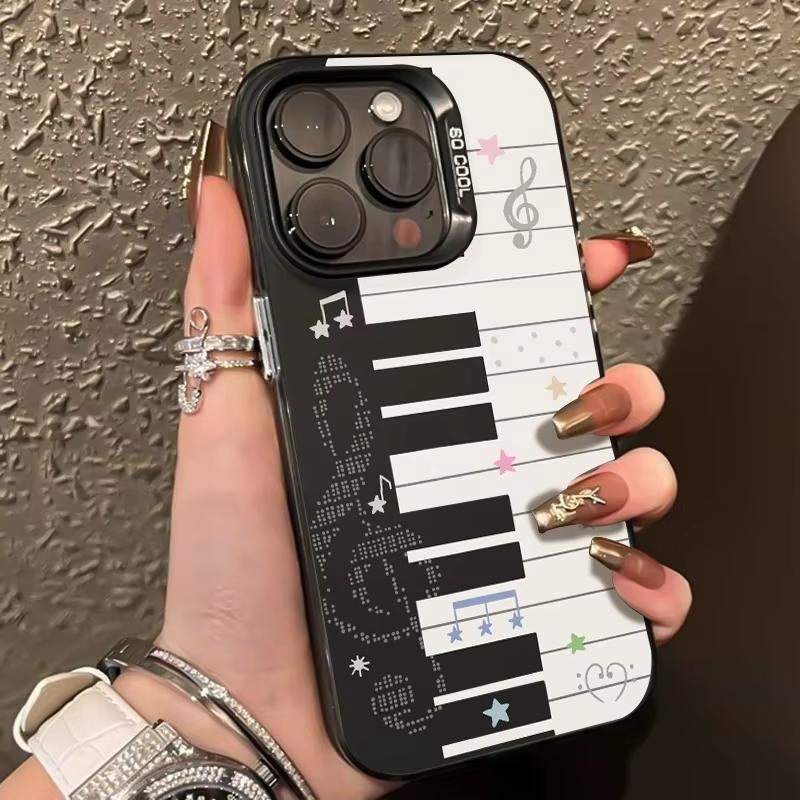 For iPhone 17 Pro Max 16 15 13 12 11 14 Phone Case Piano Pattern Back Cover For iPhone 17 Air 16E XS Max XR X XS 7 8 Plus SE2022