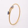 Double-headed Greek-style Devil's Eye Elastic Wire Bracelet for Women with Oily Eyes and Open Eyes