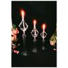 Footed Diamond Glass Lamp Set Of 3 Oil Lamp