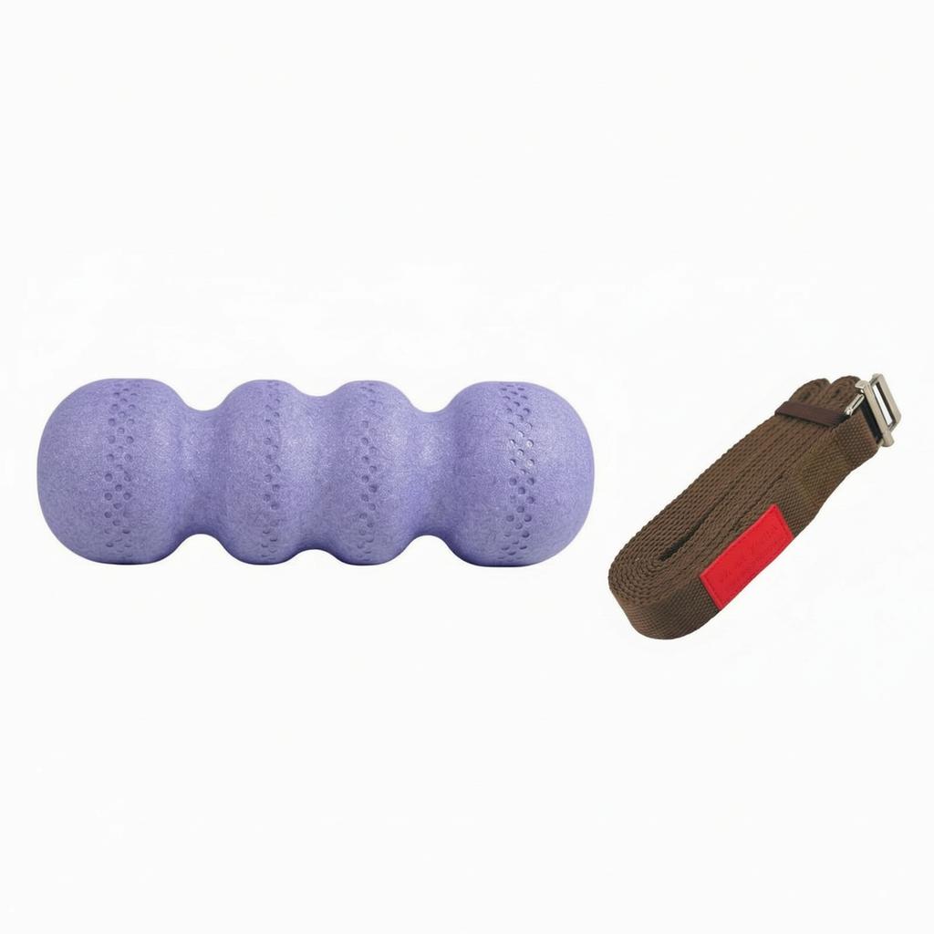 Wavy Foam Roller Deep Tissue Massage Expanded Polypropylene Stretching Column Traditional Fitness