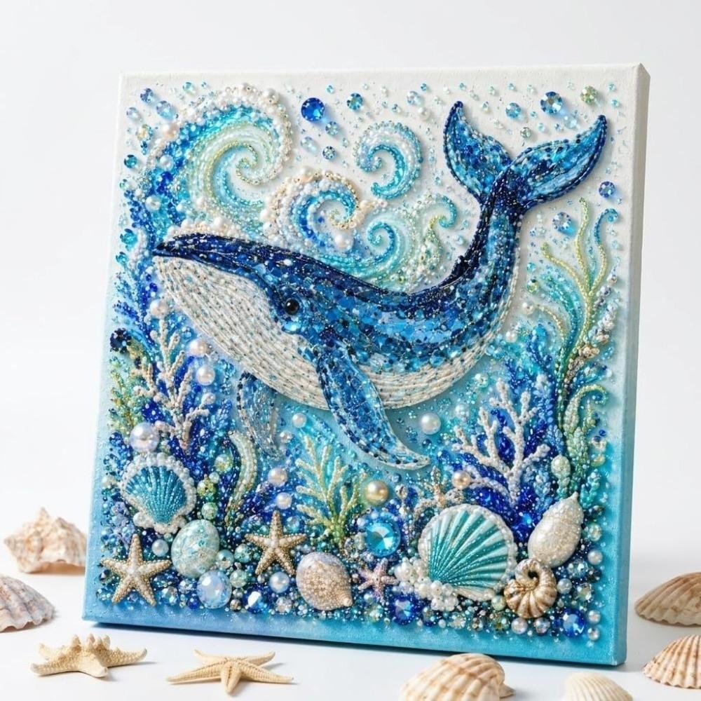 Coastal Style Octopus DIY Pearl Painting Kit Sparkling Pearl  Painting  Beginners