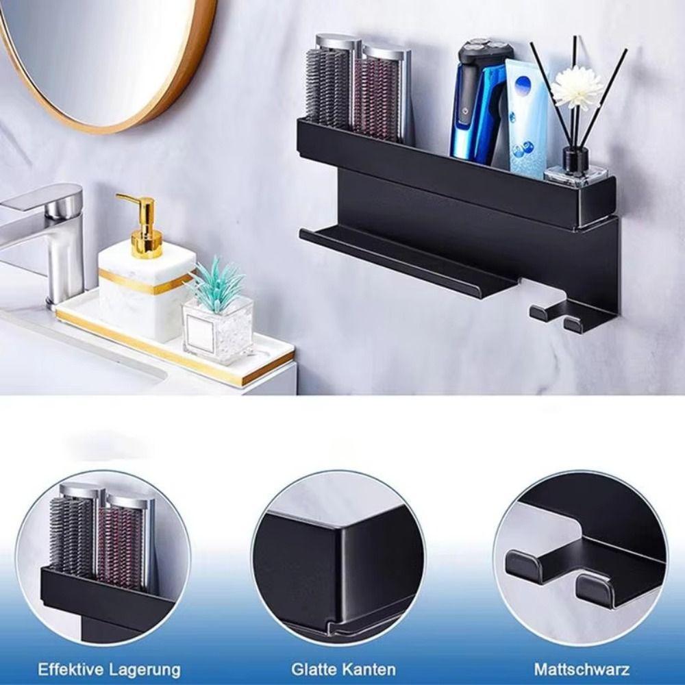 Tool Storage Wall Mounted Storage Rack No Drill Multi Function Holder Accessories