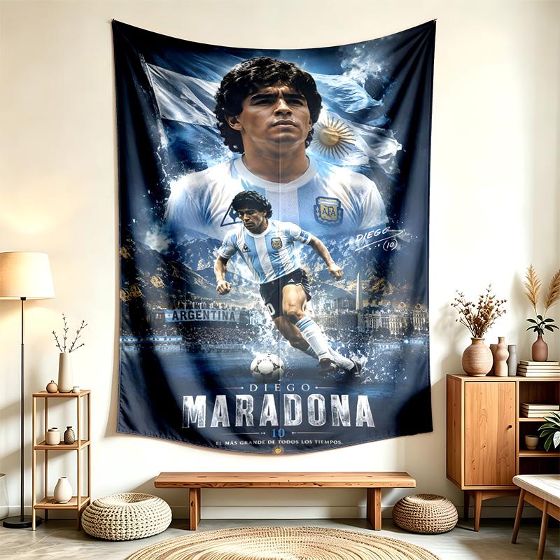 Diego Maradona  (1) Tapestry Suitable For Decorating Homes Dorms And Bedrooms Soft To The Touch And A Perfect Gift For Friends And Family