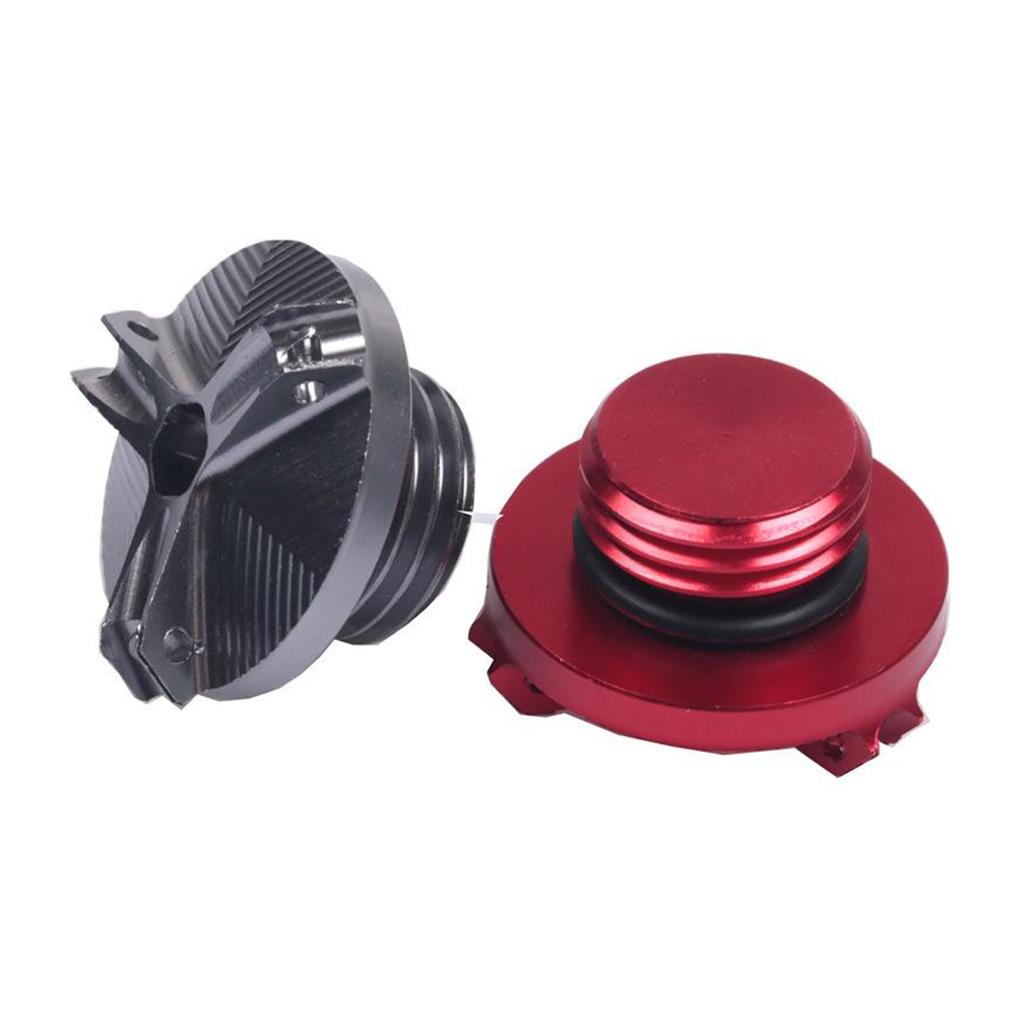 Motorcycle Oil Fill , Engine Drain Plug Sump for 2017 2018 2019 2020, Easy To Install Red