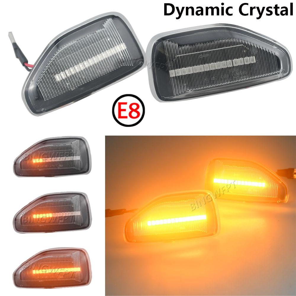 2X LED Dynamic Side Marker Turn Signal Light For Dacia Logan 2 Sandero 2 Duster Renault Stepway Sandero Indicator Lamp