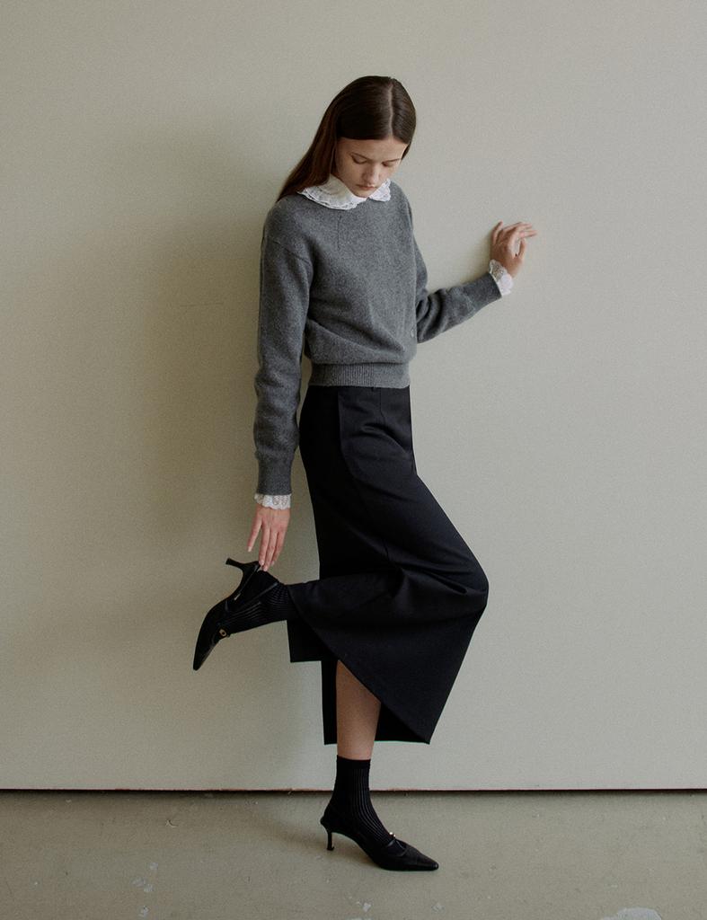 The Ello Belted Skirt (Black)