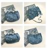Bolso de Hombro de Lona de Mezclilla Versátil Dulce con Lazo para Mujer - Gran Capacidad