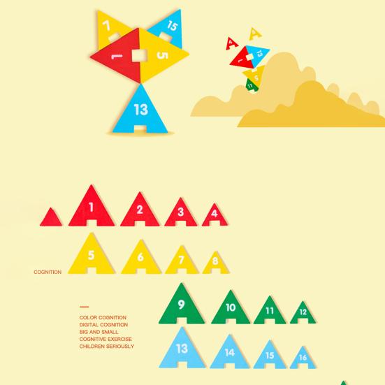 1 Set Interesting Pairing Shape Color Number Cognition Lightweight Dinosaurs Find Law Preschool Blocks Toy Kindergarten Toys