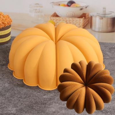 Halloween Pumpkin Cake Pan Easy Release Non-Stick Convenient To Clean Food-grade Kitchen Silicone Cake Mold