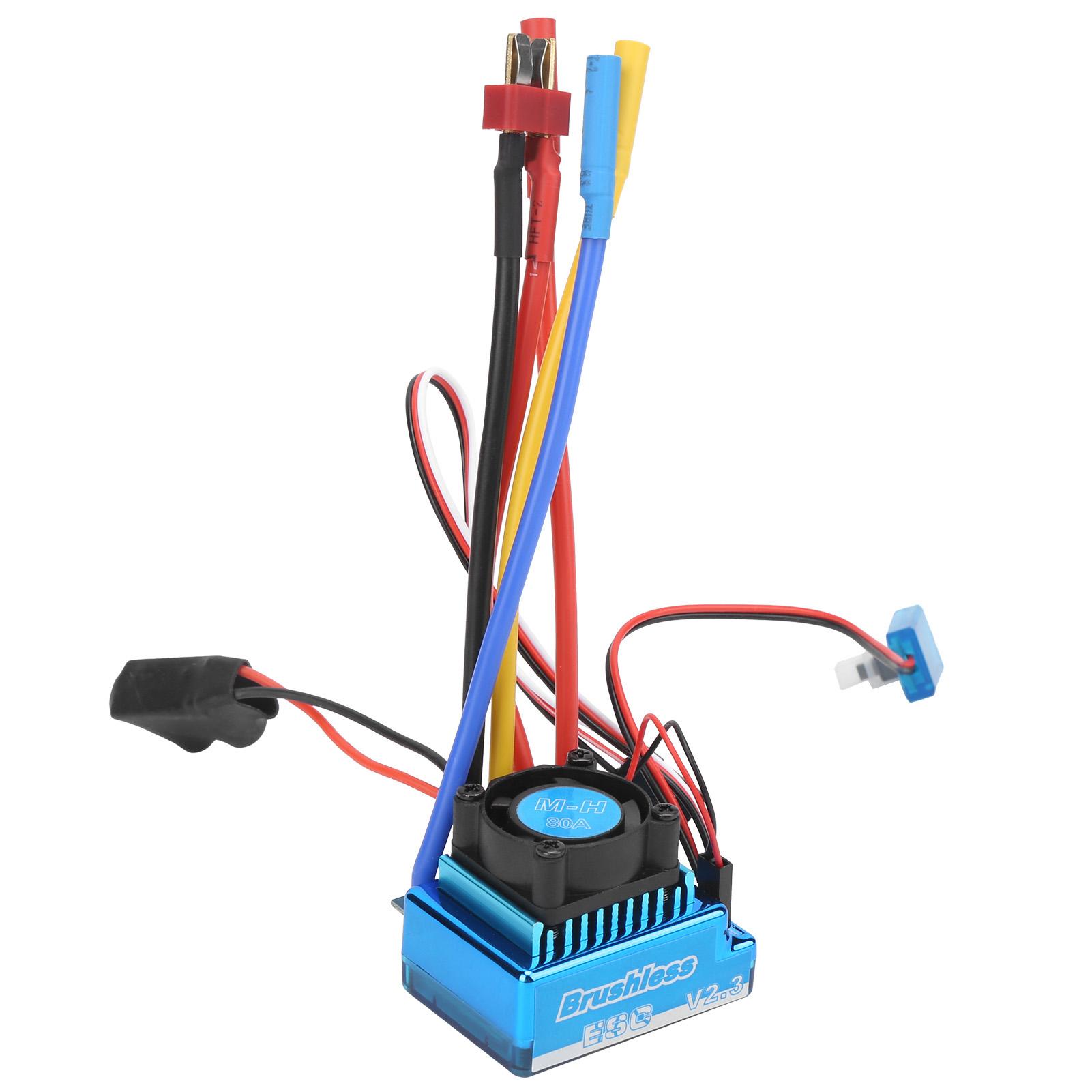 

80A Brushless ESC Electric Speed Controller for 1/10 1/12 Remote Control Car Boat Parts