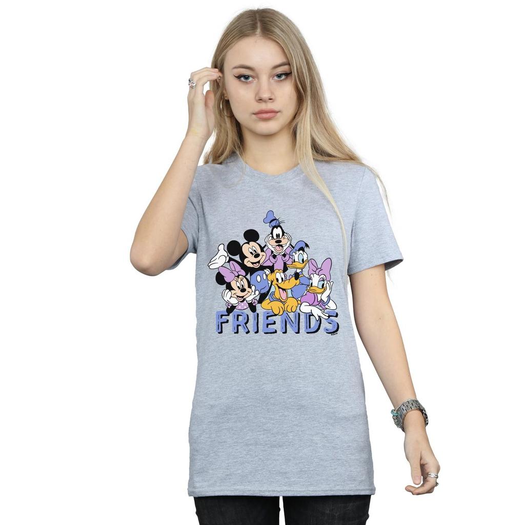 Disney Womens/Ladies Classic Friends Cotton Boyfriend T-Shirt