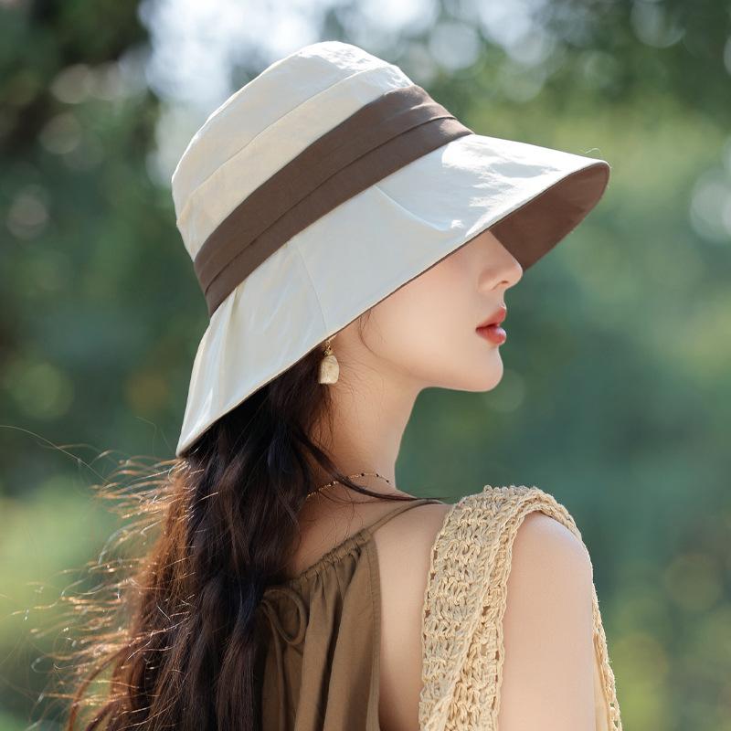 

Summer sun protection sun hat children bucket hat versatile sun hat high sense big brim sun hat One Size