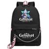 School Season Animation Student Schoolbag, Printed Peripheral Large-Capacity Backpack