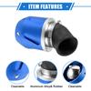 VekAuto Motorcycle Air Air Filter 35mm ID 90x60mm for Motorcycle ATV Durable Aluminum Alloy Blue