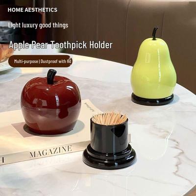 High-Value Creative Apple Pear Toothpick & Swab Holder