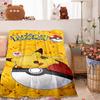 2026 New1PC Pokémon Pikachu Pattern Blanket Warm Soft Fluffy Kids and Adults Sofa Bed Throw Blanket Outdoor Travel Camping Luxur